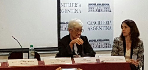 Participó del panel la Dra. Mónica Pinto, Decana de la Facultad de Derecho de la Universidad de Buenos Aires