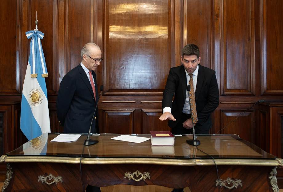 Carlos Rosenkrantz y el diputado Manuel Quintar.