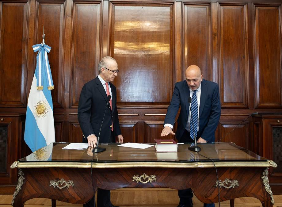 Carlos Rosenkrantz y el juez Julio César Báez.