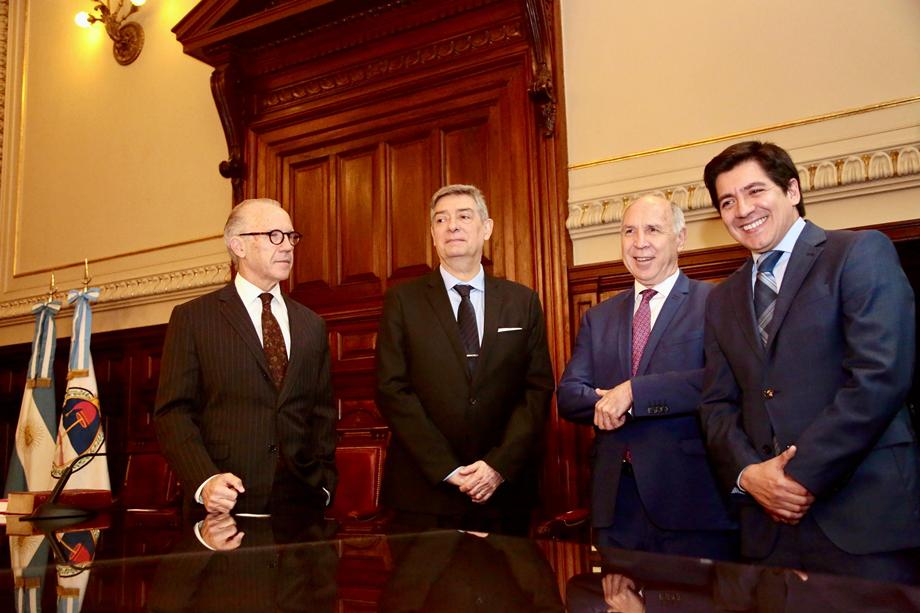 Carlos Rosenkrantz, Horacio Rosatti, Ricardo Lorenzetti y Gonzalo Roca.