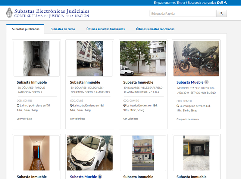 Imagen ilustrativa de: Nuevas subastas electrónicas judiciales 