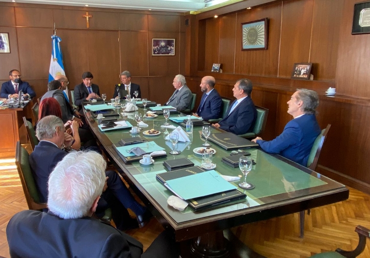 Horacio Rosatti reunido con los miembros de la Cámara Federal de Casación Penal