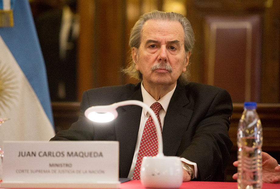 Juan Carlos Maqueda, ministro decano de la Corte Suprema de Justicia de la Nación.