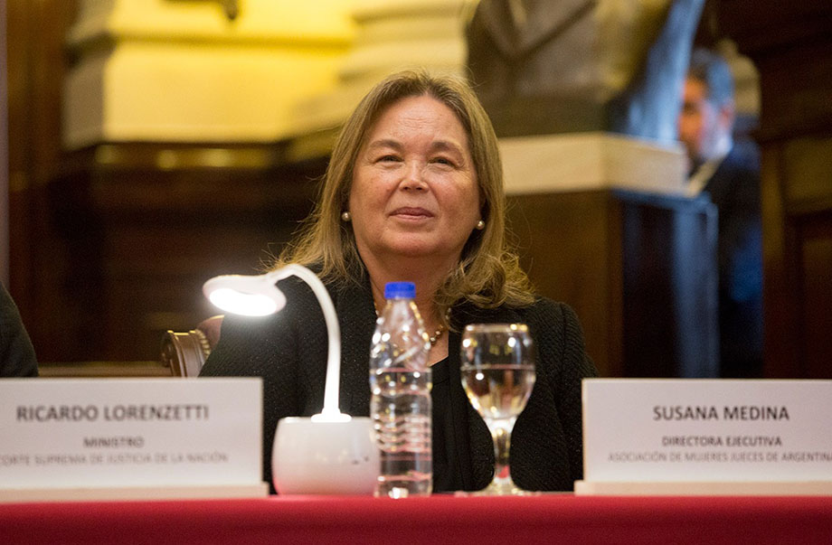 Susana Medina, directora ejecutiva de la Asociación de Mujeres Jueces de la Argentina (AMJA).