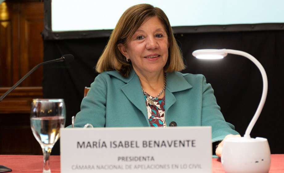 María Isabel Benavente, presidenta de la Cámara Nacional de Apelaciones en lo Civil.