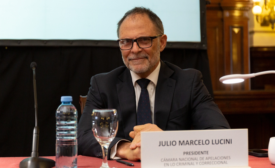 Julio Marcelo Lucini, presidente de la Cámara Nacional de Apelaciones en lo Criminal y Correccional.