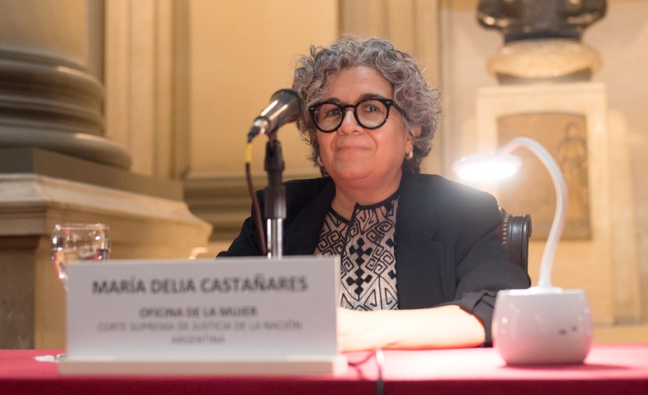 María Delia Castañares, titular de la Oficina de la Mujer de la CSJN.