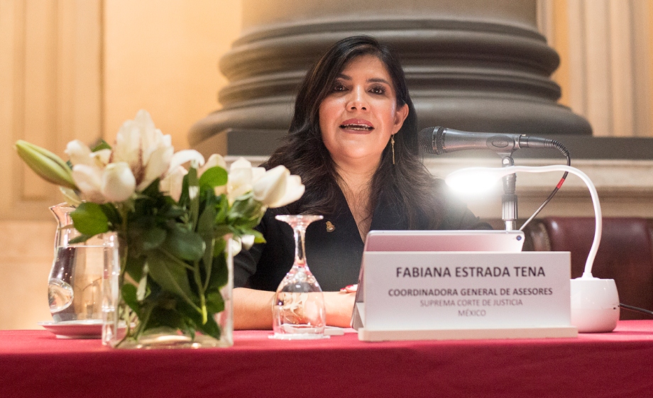 Fabiana Estrada Tena, coordinadora general de asesores, Suprema Corte de Justicia de México.