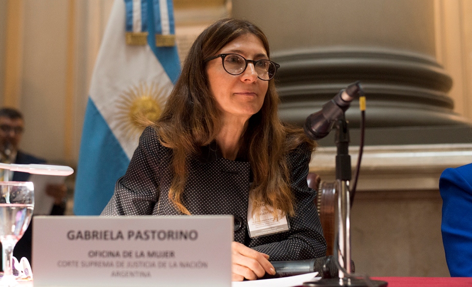 Gabriela Pastorino, secretaria letrada de la Oficina de la Mujer.