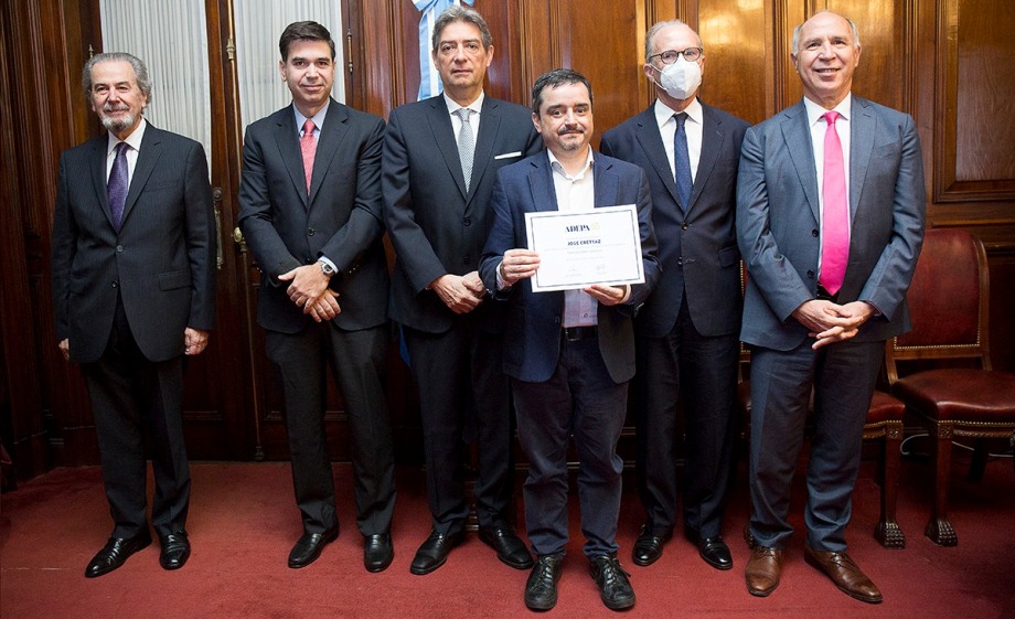 Juan Carlos Maqueda, Daniel Dessein, Horacio Rosatti, José Crettaz, Carlos Rosenkrantz y Ricardo Lorenzetti.