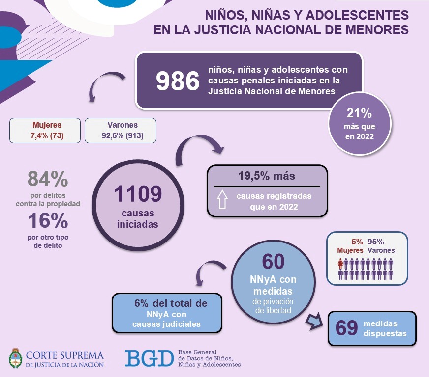 Informe Base General de Datos NNyA - Primer semestre 2023.