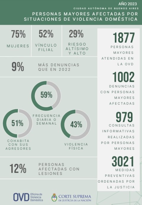 Informe sobre Personas mayores afectadas por situaciones de violencia doméstica 2023.